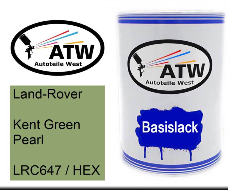 Land-Rover, Kent Green Pearl, LRC647 / HEX: 500ml Lackdose, von ATW Autoteile West.